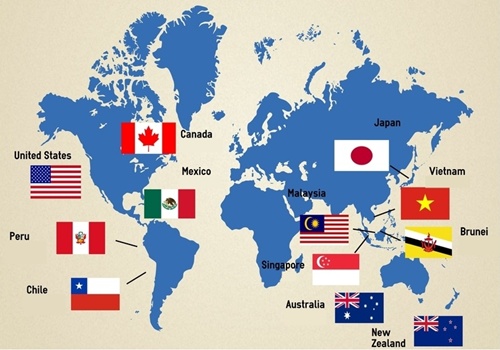 Image result for các nước thành viên của TPP